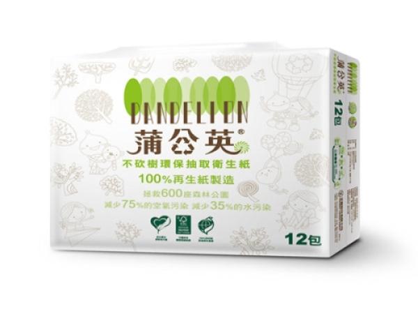 ESG 蒲公英抽取式衛生紙 12入 6串/ 箱 －－－－－－衛生紙.濕紙巾.擦手紙.捲筒紙