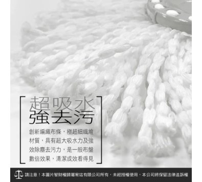 (現貨) 贈送進口香皂1顆 【FS01】好神拖標準型布盤頭