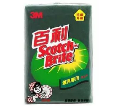 3M 百利  爐具/鍋具 專用菜瓜布   (大綠)(2入)