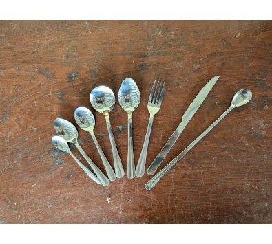 素面餐具用叉子、湯匙